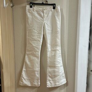 Lauren Conrad Flared White Jeans